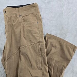 Kuhl Rydr Pants Mens 36x30 Brown Heavyweight Canvas Articulated Knee Hiking